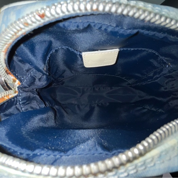 Dior: Blue CD Logo Trotter Crossbody Bag - Picture 16 of 17